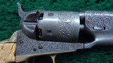 ENGRAVED COLT 1851 ROUND BARREL NAVY CALIBER 36 PERCUSSION - 6 of 15
