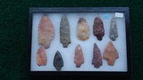 COLLECTION OF TEN SPEAR POINTS - 2 of 4