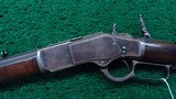 WINCHESTER 1873 2ND MODEL RIFLE WITH SCARCE EXTRA HEAVY WEIGHT BARREL - 2 of 17