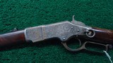 DELUXE ENGRAVED WINCHESTER MODEL 1866 SADDLE RING CARBINE - 2 of 25