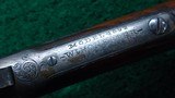 DELUXE WINCHESTER SPECIAL ORDER MODEL 1892 ENGRAVED CALIBER 32 SMOOTH BORE RIFLE - 10 of 23