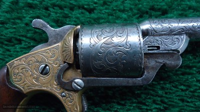 ENGRAVED NATIONAL ARMS COMPANY REVOLVER IN CALIBER 32 TEAT FIRE - Image 6 of 16