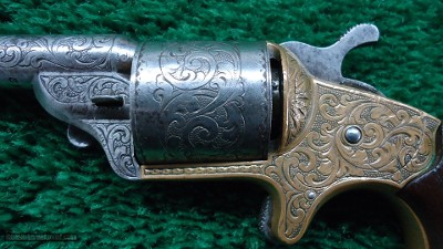 ENGRAVED NATIONAL ARMS COMPANY REVOLVER IN CALIBER 32 TEAT FIRE - Image 7 of 16