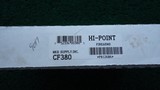 HI-POINT CF380 PISTOL IN BOX - 10 of 11