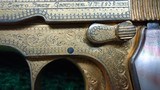 FACTORY ENGRAVED GOLD GILDED BERETTA MADE FOR THE KING OF SPAIN - 12 of 15