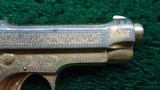 FACTORY ENGRAVED GOLD GILDED BERETTA MADE FOR THE KING OF SPAIN - 7 of 15