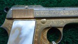 FACTORY ENGRAVED GOLD GILDED BERETTA MADE FOR THE KING OF SPAIN - 5 of 15