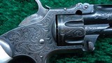 VERY BEAUTIFUL ENGRAVED SMITH & WESSON NO. 1 3RD ISSUE REVOLVER - 6 of 11