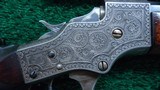 VERY FINE STEVENS POPE FACTORY ENGRAVED TARGET RIFLE - 9 of 22