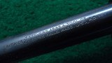 VERY FINE STEVENS POPE FACTORY ENGRAVED TARGET RIFLE - 14 of 22