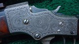VERY FINE STEVENS POPE FACTORY ENGRAVED TARGET RIFLE - 8 of 22