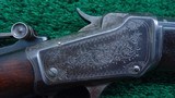 FACTORY ENGRAVED WINCHESTER MODEL 1885 LOW WALL RIFLE IN CALIBER 32-20 - 9 of 25