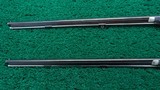 CASED PAIR OF J. MANTON SMALL PERCUSSION RIFLES - 14 of 23