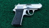 WALTHER MODEL PPK/S STAINLESS PISTOL IN 380 CALIBER - 1 of 15