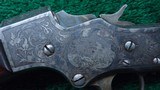 FACTORY ENGRAVED STEVENS SINGLE SHOT MODEL 49 STYLE RIFLE IN CALIBER 22 SHORT - 9 of 23