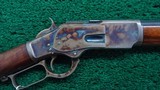 CASE COLORED SECOND MODEL WINCHESTER MODEL 1873 RIFLE IN CALIBER 44 - 1 of 20