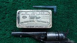 EXTREMELY RARE CASED DELUXE 1862 POCKET NAVY CONVERSION REVOLVER IN CALIBER 38 RF - 19 of 22
