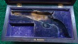 EXTREMELY RARE CASED DELUXE 1862 POCKET NAVY CONVERSION REVOLVER IN CALIBER 38 RF - 21 of 22