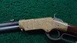 BEAUTIFUL FIRST MODEL FACTORY ENGRAVED HENRY RIFLE - 2 of 23