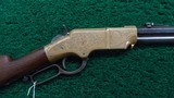 BEAUTIFUL FIRST MODEL FACTORY ENGRAVED HENRY RIFLE - 1 of 23