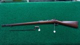 SPRINGFIELD 1884 TRAPDOOR RIFLE WITH ORIGINAL BAYONET IN CALIBER 45-70 - 22 of 23