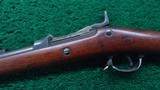 SPRINGFIELD 1884 TRAPDOOR RIFLE WITH ORIGINAL BAYONET IN CALIBER 45-70 - 2 of 23