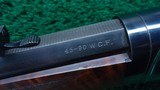 WINCHESTER 1886 DELUXE RIFLE IN CALIBER 45-90 - 6 of 26
