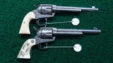 BEAUTIFUL PAIR OF COLT REVOLVER ENGRAVED BY CUNO HELFRICHT - 2 of 25