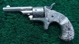 FACTORY ENGRAVED CASED COLT OPEN TOP 22 CALIBER REVOLVER - 2 of 19