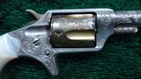 BEAUTIFUL CASED PAIR OF FACTORY ENGRAVED COLT NEW LINE REVOLVERS - 8 of 16