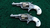 BEAUTIFUL CASED PAIR OF FACTORY ENGRAVED COLT NEW LINE REVOLVERS - 3 of 16