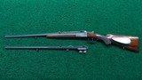 2-BARREL SET GERMAN STALKING RIFLE IN CALIBERS 7MM x 57 AND 22 HORNET - 22 of 23