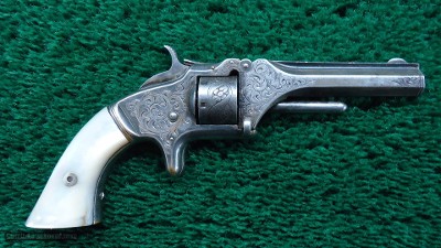 VERY FINE SMITH & WESSON No.1 2ND ISSUE NIMSCHKE ENGRAVED REVOLVER IN CALIBER 22