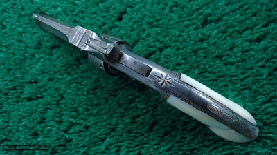 VERY FINE SMITH & WESSON No.1 2ND ISSUE NIMSCHKE ENGRAVED REVOLVER IN CALIBER 22 - Image 5 of 14