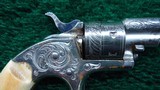 *Sale Pending* - CASED PAIR OF 22 CALIBER DELUXE ENGRAVED OPEN TOP COLT REVOLVERS - 7 of 18