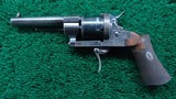 CASED ENGRAVED FRENCH PINFIRE REVOLVER BY LEBOUCHEUX - 2 of 19