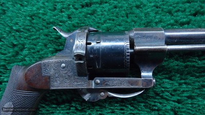 CASED ENGRAVED FRENCH PINFIRE REVOLVER BY LEBOUCHEUX - Image 6 of 19