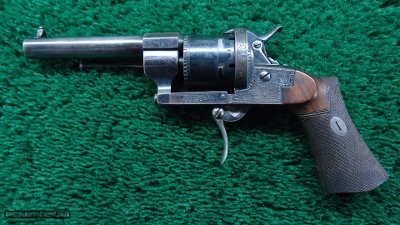 CASED ENGRAVED FRENCH PINFIRE REVOLVER BY LEBOUCHEUX - Image 2 of 19