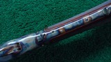 HIGHLY EMBELLISHED WINCHESTER 1876 RIFLE IN CALIBER 45-75 - 9 of 25