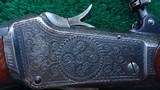 ONE OF A KIND FACTORY ENGRAVED WINCHESTER LO-WALL SCHUETZEN RIFLE - 3 of 25