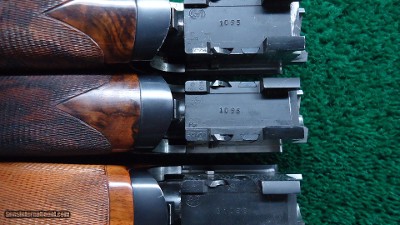 CASED RIZZINI 3-BARREL SET OF 20 GAUGE 20 GAUGE AND 410 - Image 16 of 23