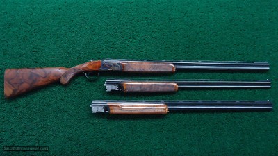 CASED RIZZINI 3-BARREL SET OF 20 GAUGE 20 GAUGE AND 410 - Image 20 of 23