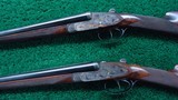 DOUBLE CASE SET OF FRANCOTTE BEST GRADE 410 DOUBLE BARREL SHOTGUNS - 2 of 24