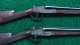 DOUBLE CASE SET OF FRANCOTTE BEST GRADE 410 DOUBLE BARREL SHOTGUNS - 1 of 24