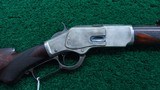 WINCHESTER 1873 DELUXE RIFLE WITH SPECIAL ORDER HALF OCTAGON BARREL - 1 of 18