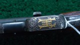 REMINGTON MODEL 14 FACTORY ENGRAVED GOLD INLAID RIFLE IN CALIBER 35 REMINGTON - 14 of 25