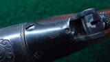 REMINGTON MODEL 14 FACTORY ENGRAVED GOLD INLAID RIFLE IN CALIBER 35 REMINGTON - 10 of 25