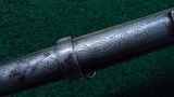 *Sale Pending* - FACTORY ENGRAVED REMINGTON ROLLING BLOCK SADDLE RING CARBINE IN 50 CALIBER - 14 of 22