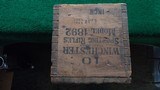 WINCHESTER MODEL 1892 SPORTING RIFLES SHIPPING CRATE - 3 of 9