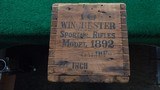 WINCHESTER MODEL 1892 SPORTING RIFLES SHIPPING CRATE - 2 of 9